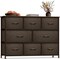 Sorbus Dresser with 8 Drawers - Chest Organizer Unit with Steel Frame Wood Top & Handle Easy Pull Fabric Bins for Clothes - Wide Storage Furniture for Bedroom, Hallway, Living Room, Nursery & Closet